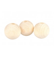 Drewniane koraliki kula surowe 14mm