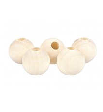 Drewniane koraliki kula surowe 12mm