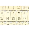 Kalendarz adwentowy drewniany 24 elementy