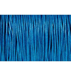 Sznurek bawełniany woskowany 1mm 20-30m niebieski